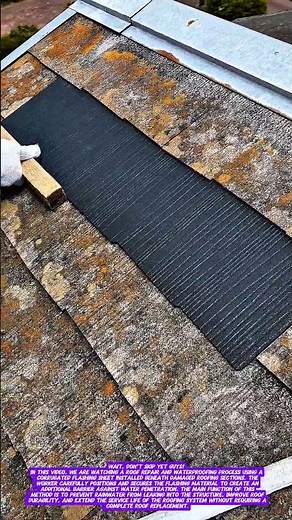 Smart Roof Repair Technique Using Corrugated Flashing Sheet | Leak Prevention Solution.
