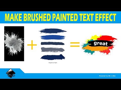 *New* Paint Brush Text style using Inkscape | Inkscape Tutorial