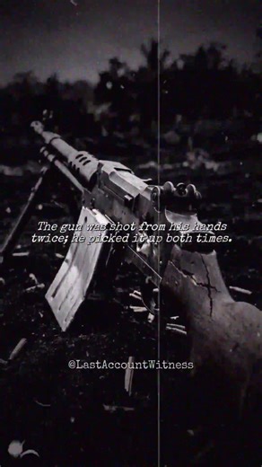 He fired a machine gun he built himself from a wrecked dive bomber #ww2 #history