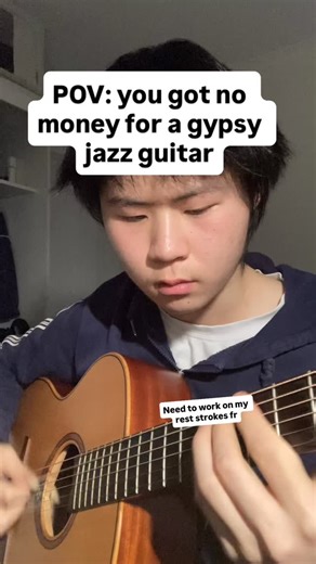 Tristan Lu on Instagram: "Finally learning “Minor Swing”—Django Reinhardt Can anyone give me some actual advice on my technique #guitar #jazz #gypsyjazz #djangoreinhardt #minorswing"