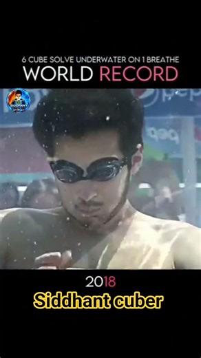 6 cube solved underwater on one breathe world record#worldrecord#shorts#trending