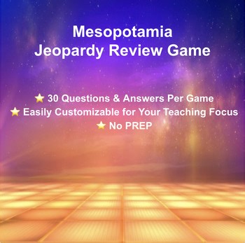 Mesopotamia Jeopardy Review Game | GRAPES Framework | 6th Grade Ancient History