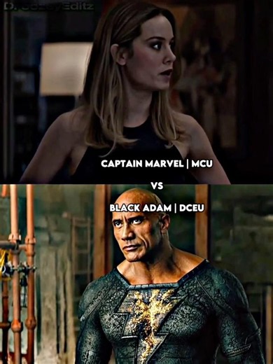 Captain Marvel vs Black Adam #shorts