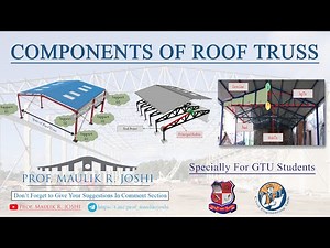 Components of Roof Truss | Design of Steel Structure | GTU
