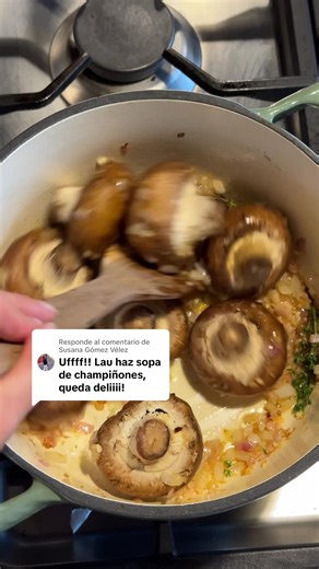 Receta de sopa deliciosa con champiñones y vino