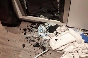 Woman's shock as oven door EXPLODES & leaves glass everywhere after making cakes