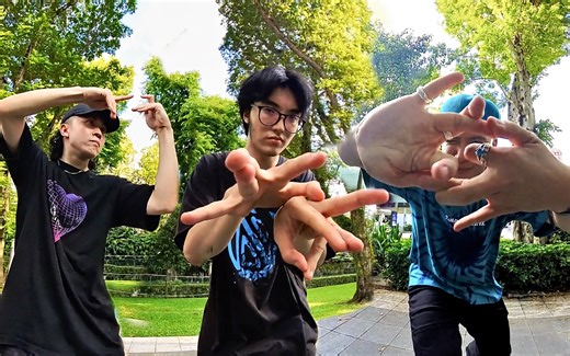 手玩年！超强tutting舞者街头cypher｜Figo TTut Hoodi Duckman Bread Tower Blue