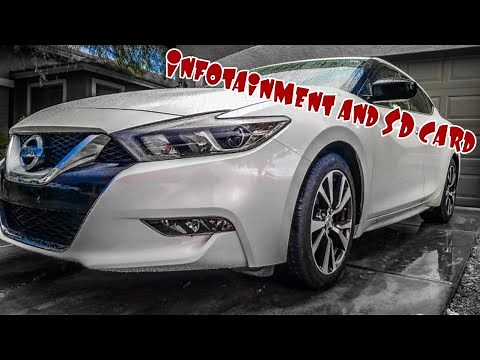 Removing the infotainment system and finding the correct SD card for your 2016+ Nissan Maxima