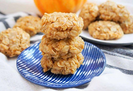 No Bake Pumpkin Oatmeal Cookies
