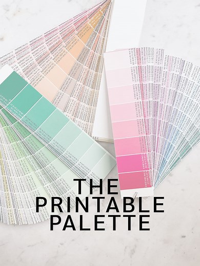 Printable CMYK Color Chart Palette With RGB Values (PDF Download) - Etsy