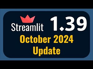 Streamlit 1.39 Release | October 2024