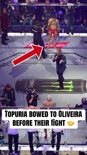 The respect between these two 🥹 #ufc #mma #iliatopuria #charlesoliveira #espnsocial (via @La Sueur)
