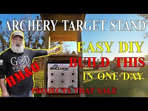 Archery target Stand, step by step build process, Woodworking projects that sale