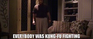 Everybody was kung-fu fighting