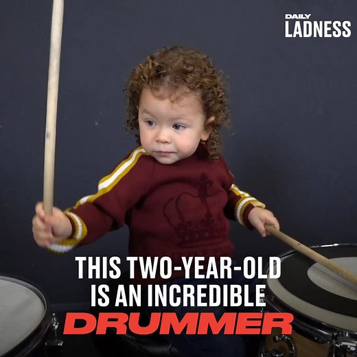 He started drumming at just eight months old 🥁 | LADbible