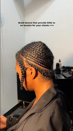 The best type of braid down for clients #beehivebraid #notension #braiddown