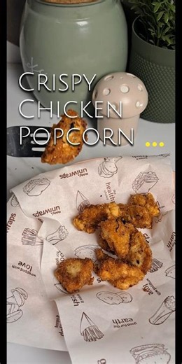 Crispy chicken popcorn made easy. kfc style 😋 #chickenpopcorn #betterthankfc #homemadechickenpopcorn