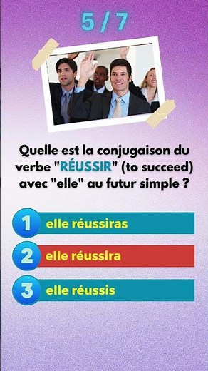 7 questions on the conjugation of the simple future tense - Part 4 #trivia #frenchconjugation