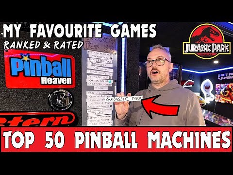 Top 50 Pinball Machines Ranked! Jurassic Park Pinball Review & Deep Dive