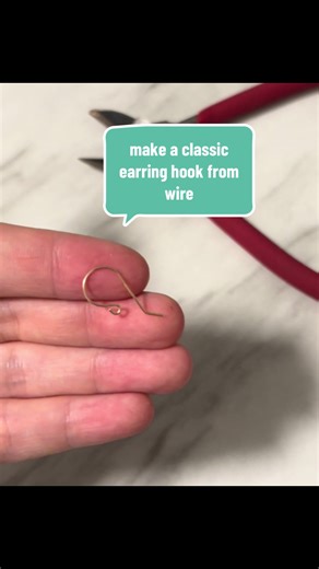 diy your own simple earring hooks ✨ you can definitely do fancier styles but this is the basis of it. #diyjewelry #wirewrapping #craft #howtotiktok #tutorials