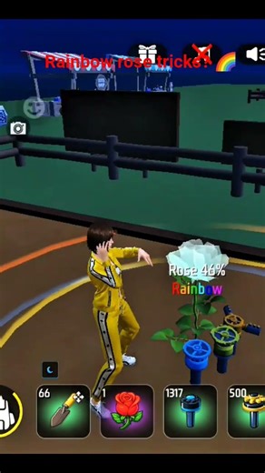 Rainbow rose Tricks😲🌈 #freefire #freegarden