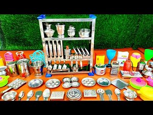 4 Minutes Mini Kitchen Set Collection for Kids Playing | Unboxing Kids Barbie Kitchen Set | Toy Set