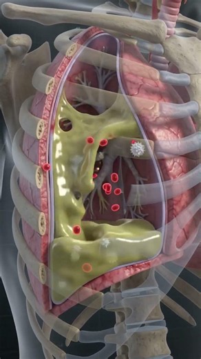 Empyema Easy to learn || Respiratory Disease|| #nursing #yotubeshorts#shortsviral #respiratorysystem