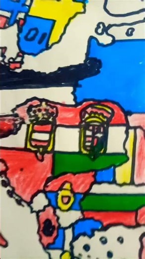 drawing world war 1 European country flags