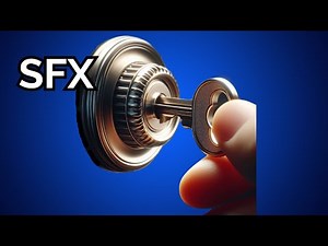 Key in Lock Sound Effect 🔑 Metal Lock Turning & Clicking