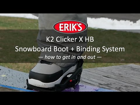 Getting In and Out of the K2 Clicker X HB Snowboard Boot + Binding System / How To - Instructions