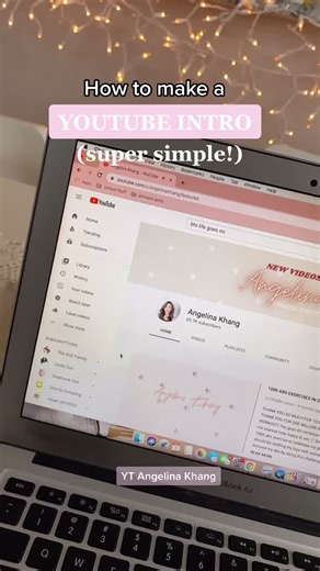 How to make a YouTube intro (super simple!) ✨ #youtubecreator #youtubetips #youtubeintro #canva #microinfluencer #GreenScreenScan #TortillaTrend