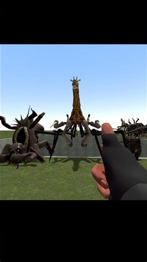 DESTRUCTION ZOOCHOSIS JUMPSCARE GIRAFFE ZEBRA KANGAROO NEXTBOTS IN GMOD #shortsfeed #zoochosis