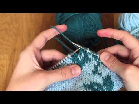 Intarsia tutorial for Papilio cardigan