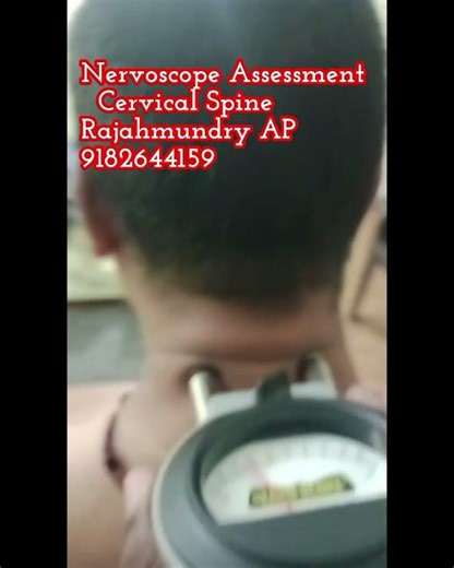 Nervo - scope Assessment of Cervical Spine #andhrapradesh #chiropractic #rajahmundry #viralshort
