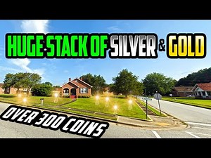 HUGE Stack of SILVER & GOLD Found Metal Detecting OLD HOME SITES!