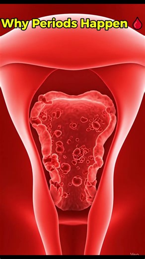 Why Periods Happen🩸Menstrual Cycle Explained in 3D #shorts #miracleinmotion #pregnant #baby