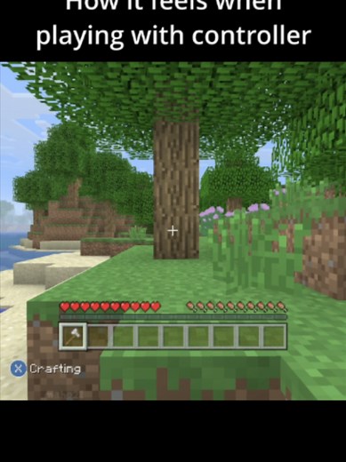 playing with controller be like #minecraft #funny #foryou