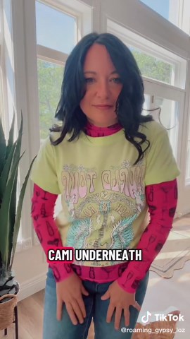 How to Layer a Mesh Top Stylishly