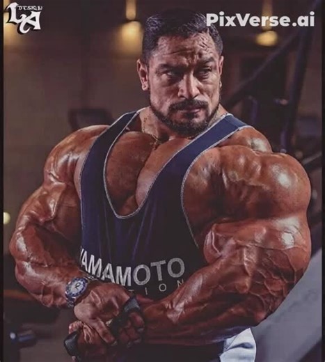 AI Animation of a Muscular Bodybuilder