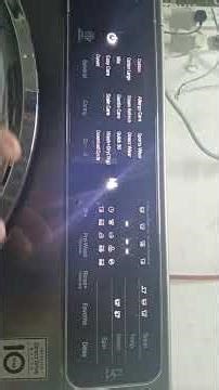 LG washing Machine Touch Repair