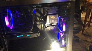 Watch CiT Zoom Mid-Tower Pc Gaming Case, ATX, Rainbow R gb LED Strip Included, Water-Cooling Ready, Exc... on Amazon Live