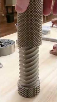 High-quality knurl 3d printed by a Markforged Metal X 3D printer 🤩