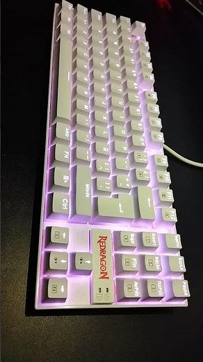TECLADO REDRAGON KUMARA K552W-RGB ESPAÑOL WHITE MECANICO SWITCH RED RGB