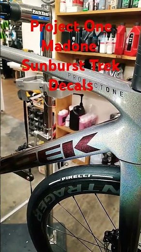 Project One Trek Madone SLR 7 Gen 8 AXS Sunburst Trek Decals #bike #roadbike #cycling #madone