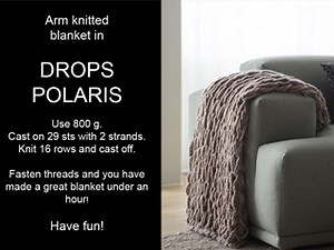 How to arm knit a blanket