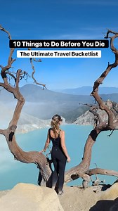 Save my 10 Things to Do Before You Die the Ultimate Travel Bucket List Follow @megmitchell123 for part 2!! 1. Ha Long Bay Cruise, Vietnam We did a 2 night cruise in Cat Ba and Ha Long Bay and it was such a cool trip. Bucket list cruise and really good prices. Ours was mid/lux and it was under $200usd. 2. Trek in Patagonia This was by far one of my favourite trips. The mountains were stunning in this mountain range and I hope everyone can experience this beautiful place. 3. Volcano Hike in Indone