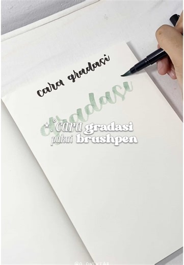 Cara Gradasi Pakai Brushpen untuk Pemula