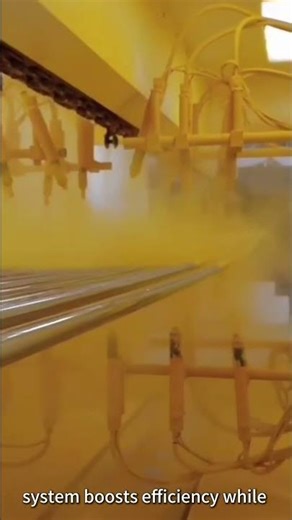 Powder Coating System - Automated and Custom Fully Powder Coating Line #coating #machine #factory