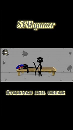 How to escape jail in stickman Jailbreak 🔑💀💀#stickman jailbreak ‪@sfm_gamer00‬