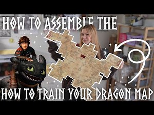 how to assemble the 'how to train your dragon' map! ⚔️🛡️